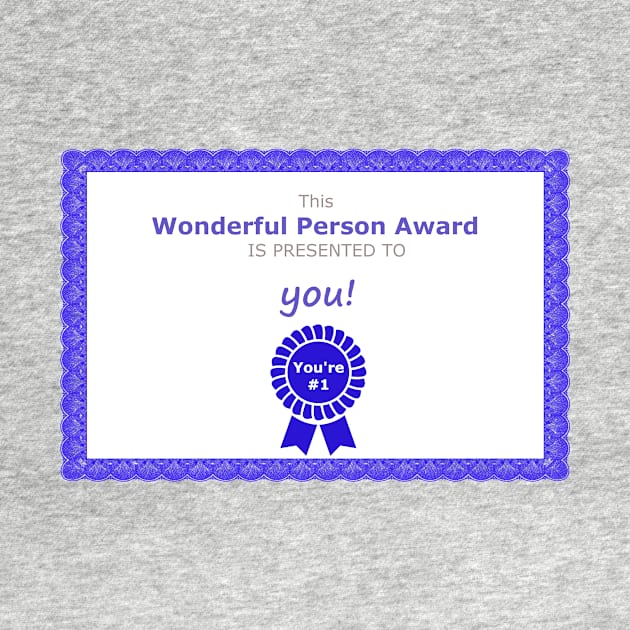 Wonderful Person Award by YellowLion